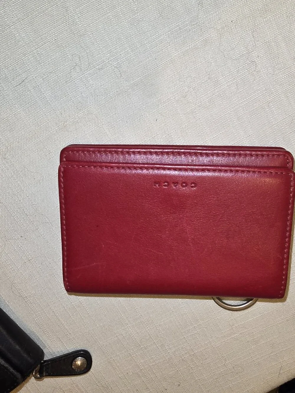 Coach Key holder in red